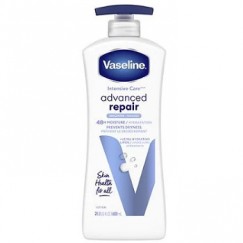 【店長推薦】Vaseline 凡士林-無香精高效鎖水保濕身體乳液600ml(藍V)-87009